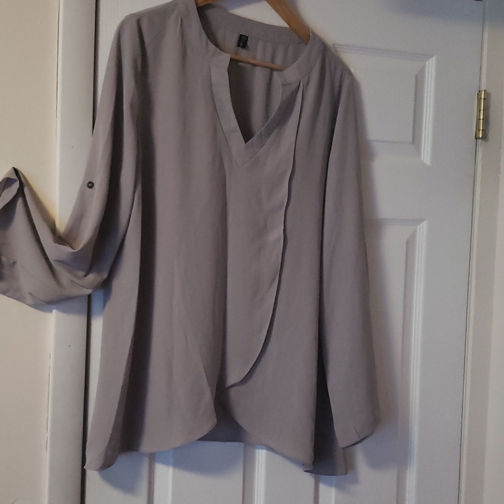 Lovely Gray business blouse